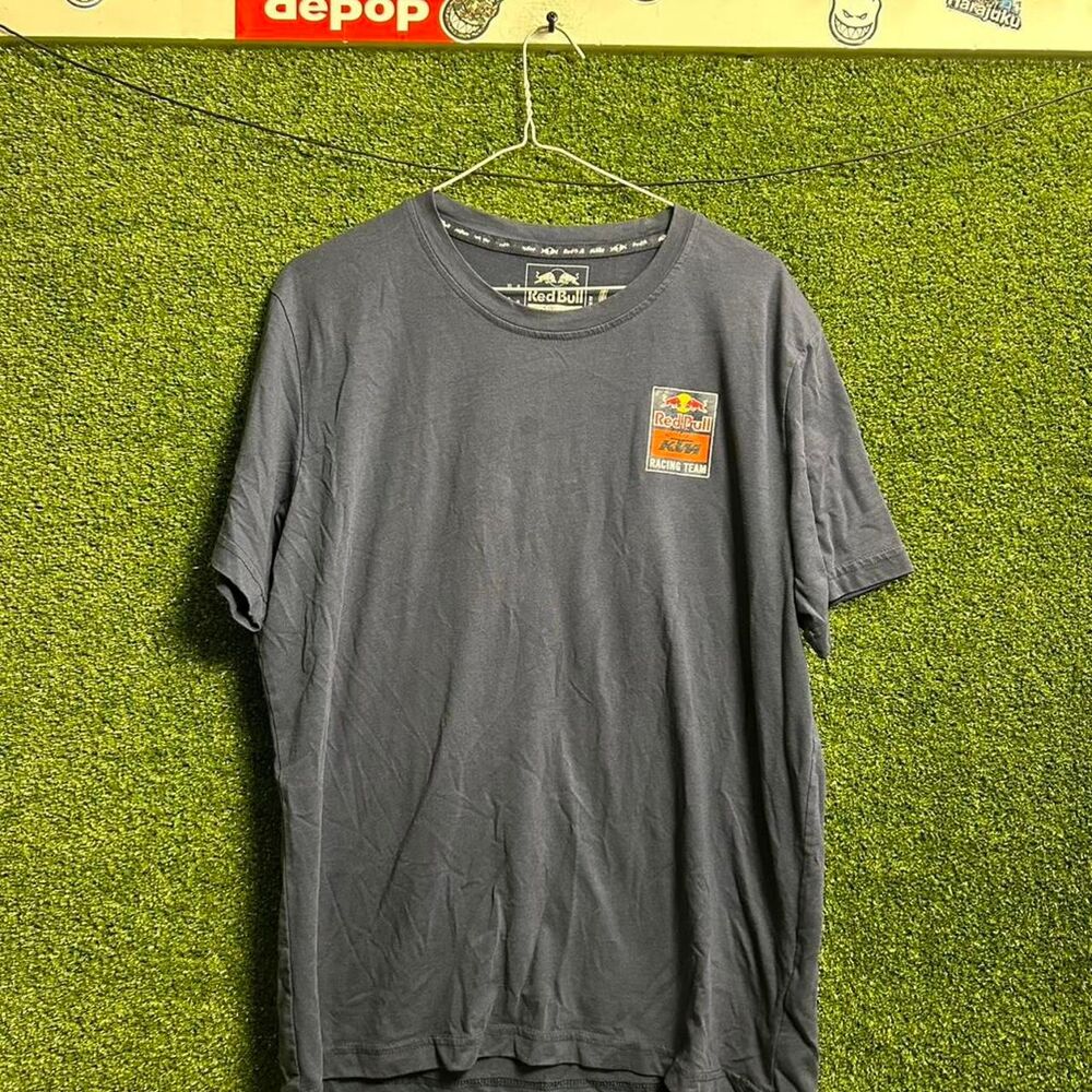 Ktm Men's Navy and Blue T-shirt